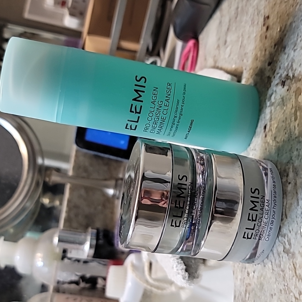 ELEMIS Pro-Collagen Marine Cleanser x 2 and day cream combo